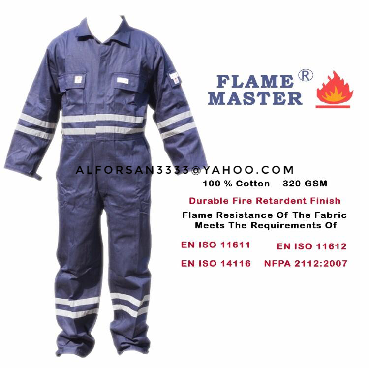 بدلات مقاوم للحريق  FR Coverall / Fire Retardant Uniform