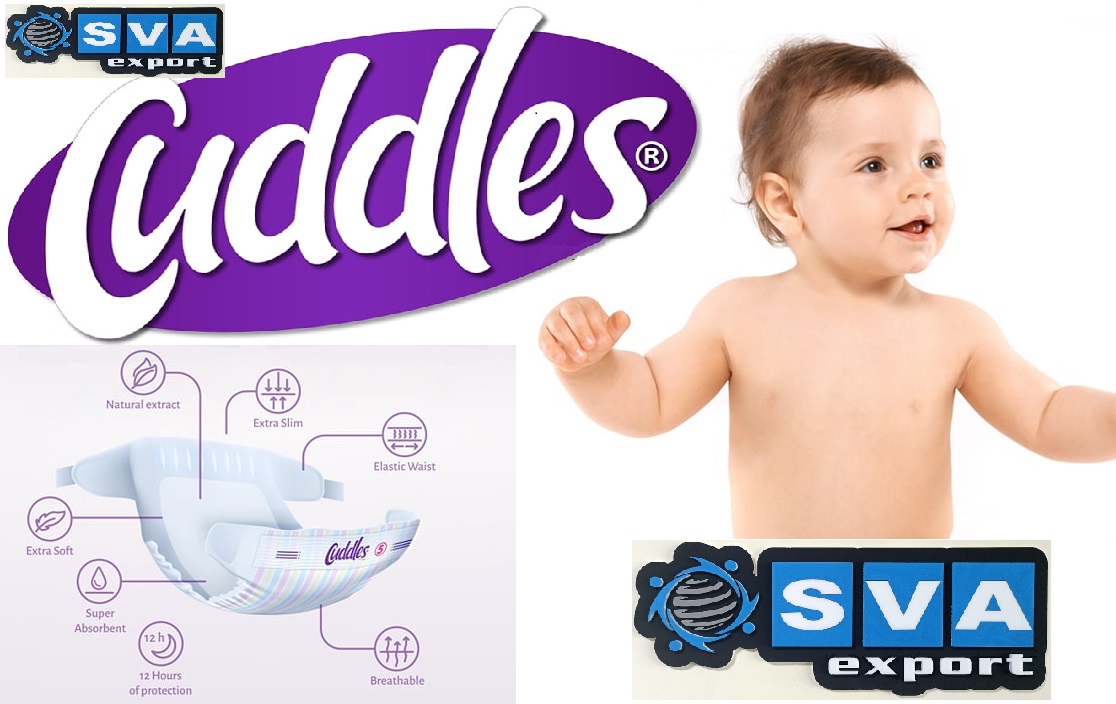 شركة Sva Export Turkey حفاضات صحية ,ناعمة ,عالية الامتصاص والاسعار مناسبة Cuddles من تركيا