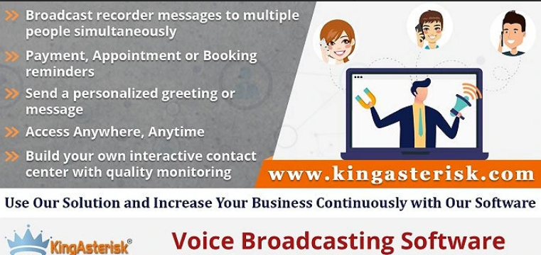 حل البث الصوتي تقدمه شركة kingasterisk Technologies