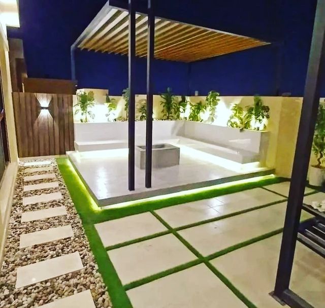 تصميم حدائق الرياض ديكور حديقة عشب تنسيق