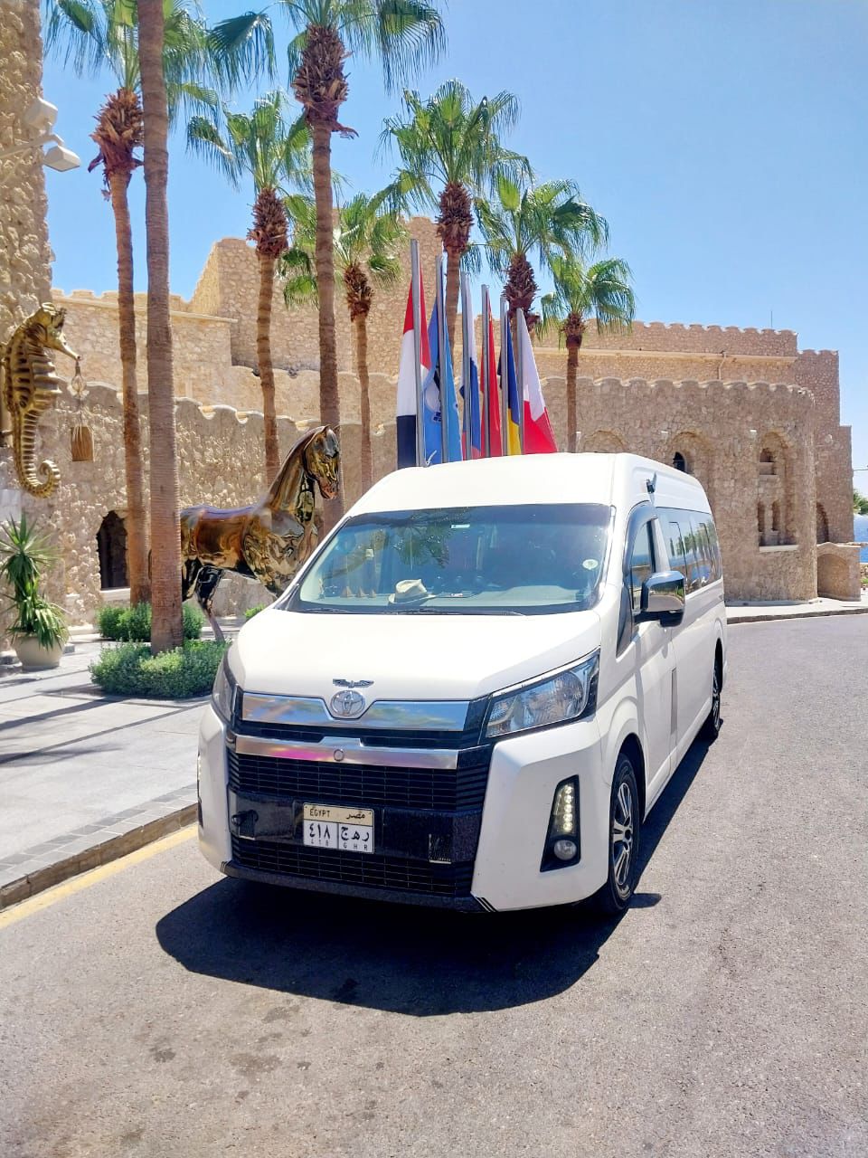 تويوتا هايس للإيجار مع سائق في مصر | Toyota Haice for rent with driver in egypt