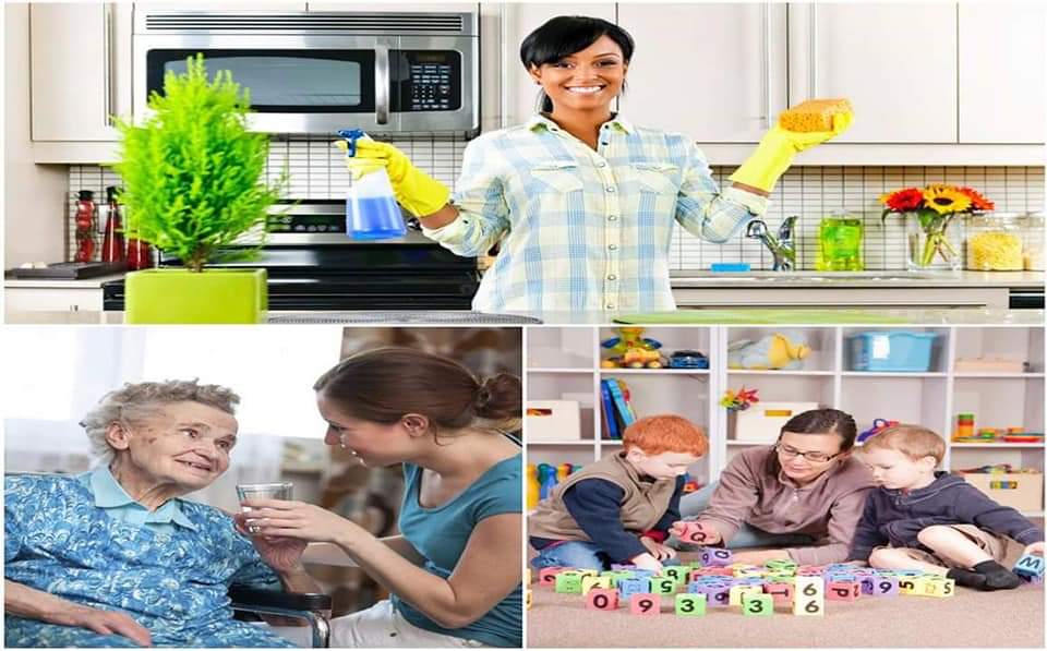 نوفر الخدم والشغالات والطباخات وعاملات النظافة المنزلية ومربيات الأطفال وراعيات المسنين 