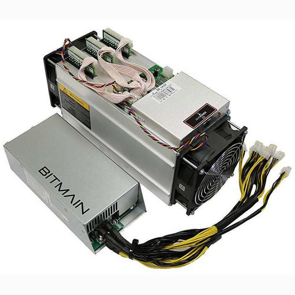 Antminer S9j 14.5 TH Bitcoin Miner w PSU 2400w 220V 