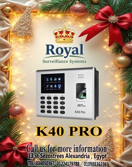 جهاز حضور وانصراف بالبصمة ZK-K40 PRO  الحل الأمثل لتنظيم حضور وانصراف الموظفين بكل سهولة وكفاءة!