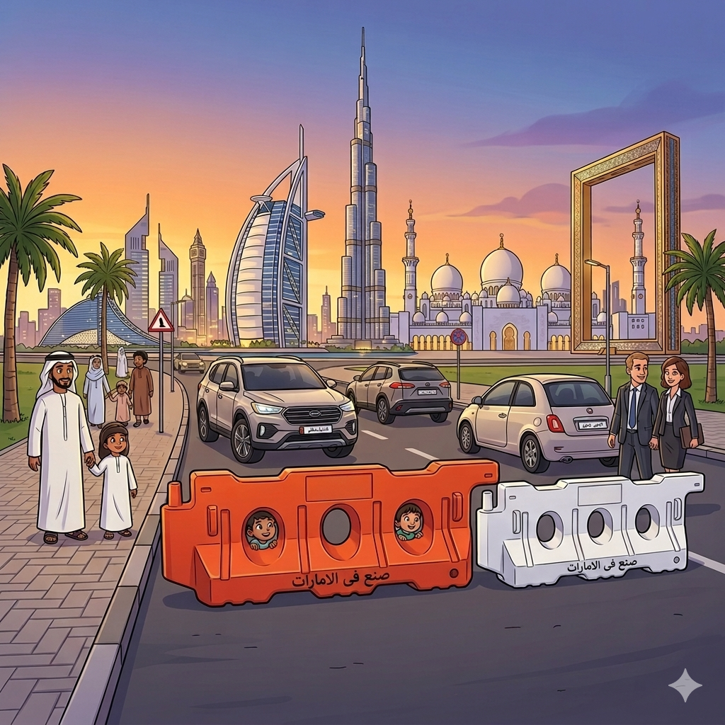 ???? PREMIUM SAFETY ROAD BARRIERS FOR SELL IN UAE ANL ALL GULF 