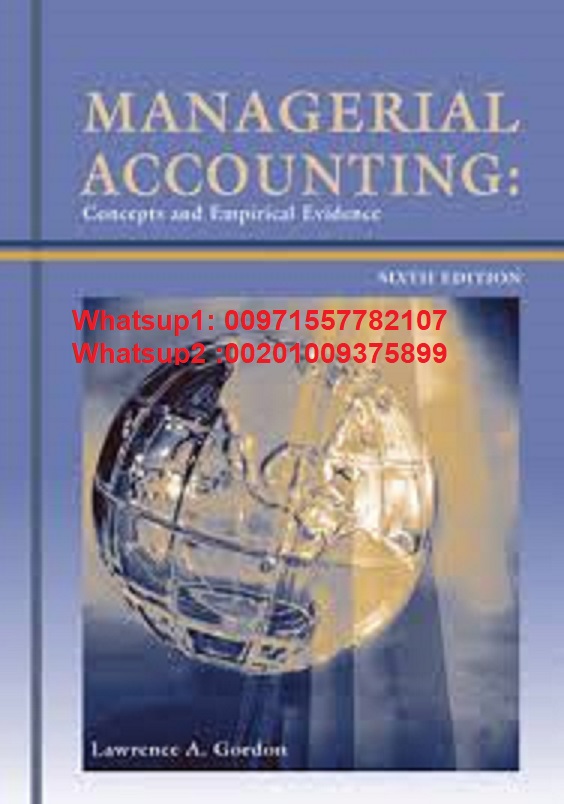 هاتف مدرس مانجيريل اكونتنق Managerial Accounting فى دبى الشارقة خورفكان عجمان 