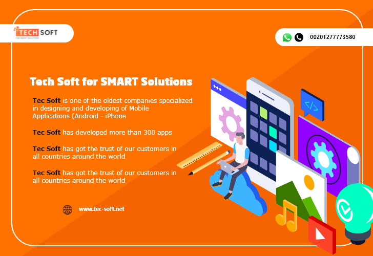 Mobile application development | website development  | Tech Soft for SMART Solutions