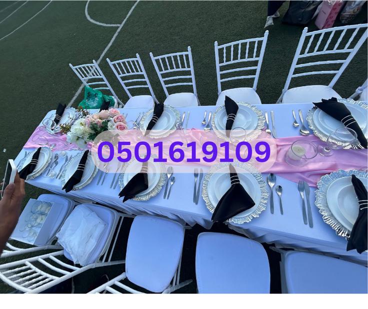 "Dubai Party Palms: Chairs and Tables Rental Services"