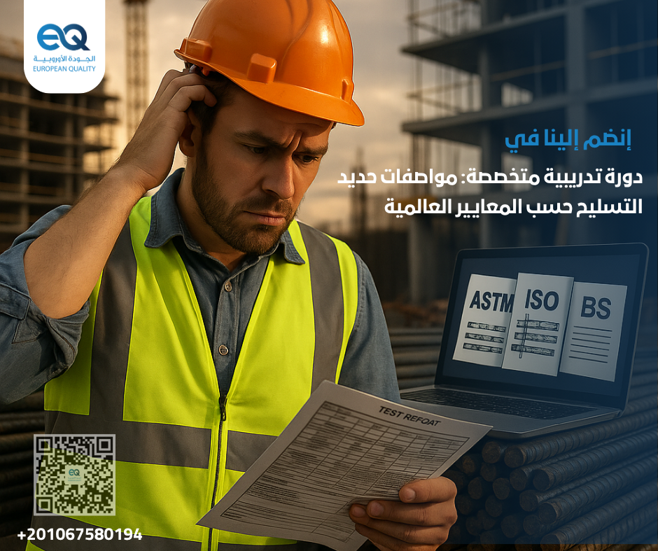دورة تطبيقية لفهم المواصفات الفنية والكيميائية لحديد التسليح