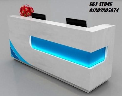 ✨ الكاونتر مش مجرد سطح... ده واجهة المكان!  الكاونترات المصنوعة من الكوريان من EGY Stone