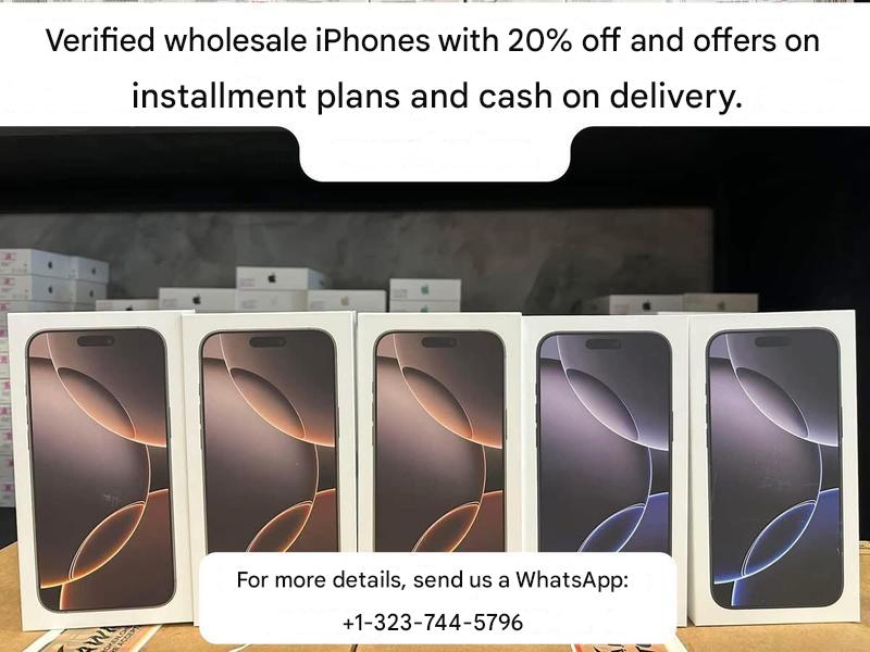 Installment Wholesale suppliers of iPhones 16/ 15 /14/ 13 / 12 /11 ( WhatsApp +1-323-744-5796 )