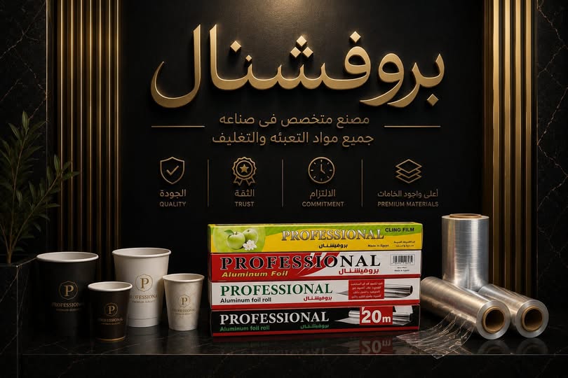 اكواب ورقيه وفويل واسرتش غذائي وصناعي والومنيوم فويل للشيشه والاركيله 