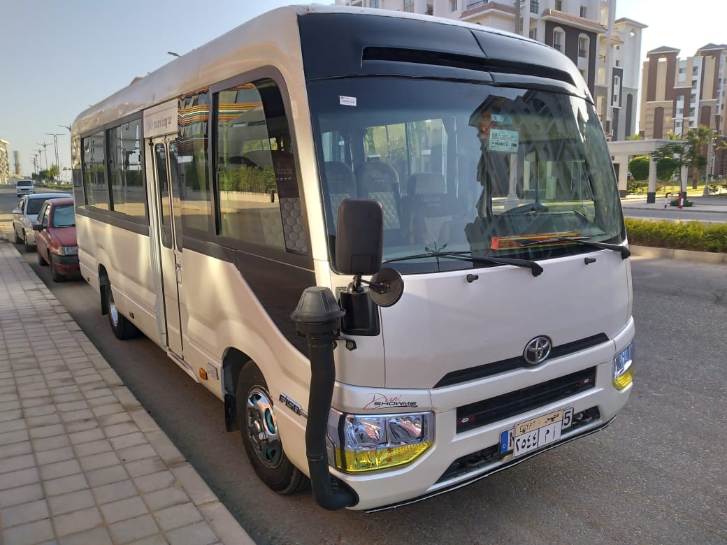 Cairo Limousine Service | Tourist Coaster Bus Rental for Excursions & Travel in Egypt