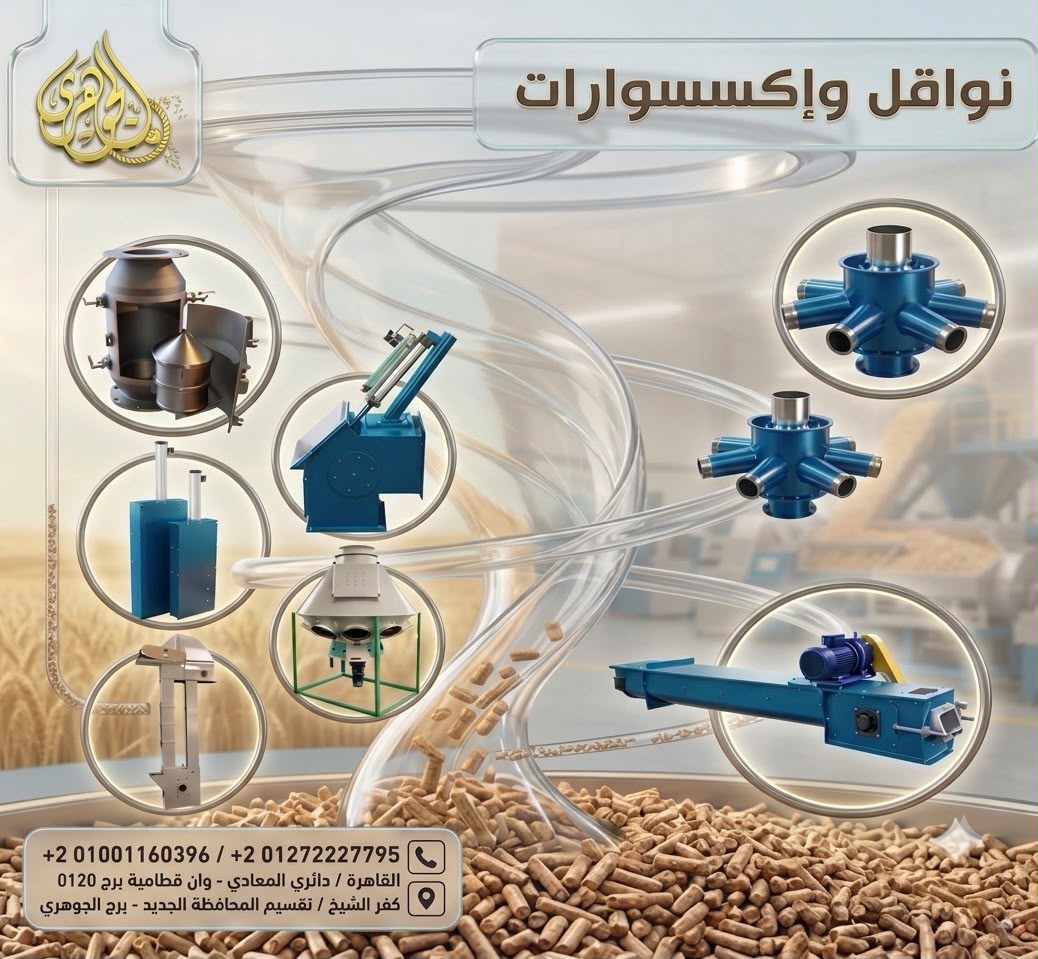 نواقل واكسسوارات،???? منظومة متكاملة لنقل الخامات والمنتجات بين مراحل خطوط الإنتاج بسهولة وكفاءة.