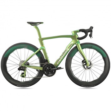 2025 Pinarello Dura Ace Di2 - SRM Crankset - Luxter Green 1k Road Bike