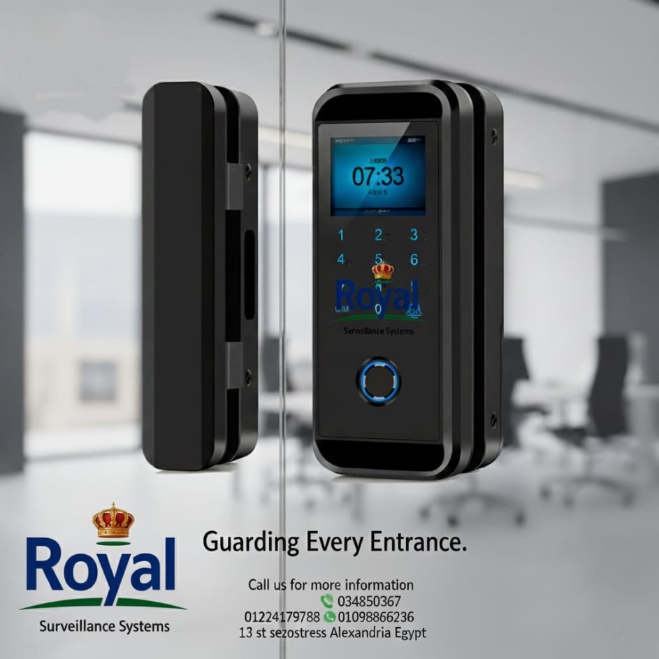 أمان يليق بتصميمك العصري! قفل ذكي للزجاج والسيكوريت في الإسكندرية. ✨