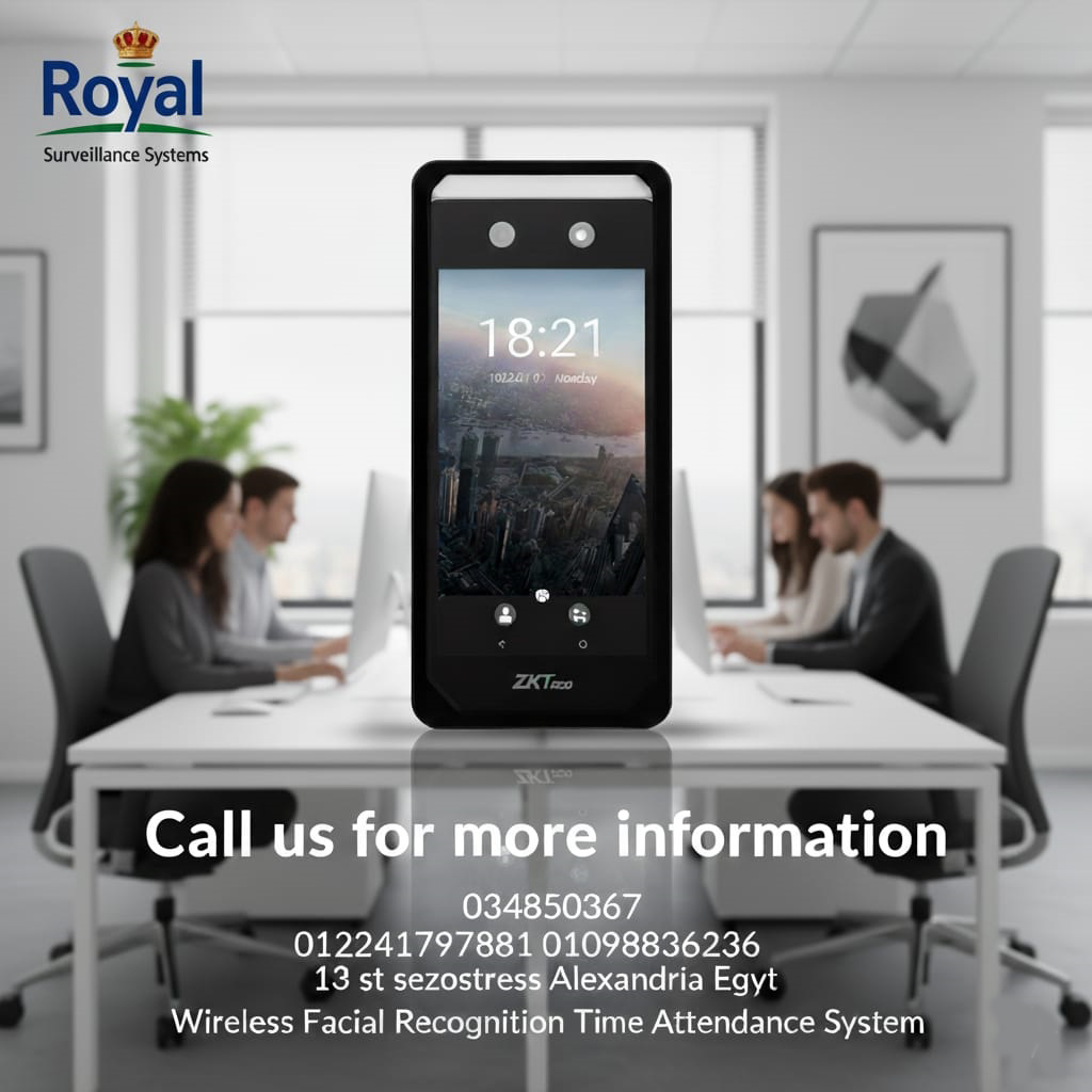 #ZKTeco horus E1 جهاز بصمة الوجه الحضور والانصراف من شركة رويال