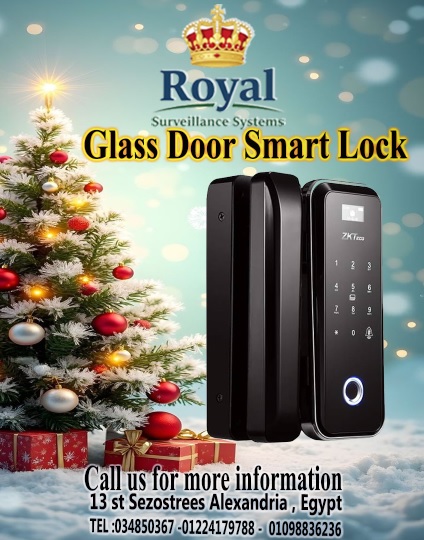 أمان يليق بتصميمك العصري! قفل ذكي للزجاج والسيكوريت في الإسكندرية. ✨