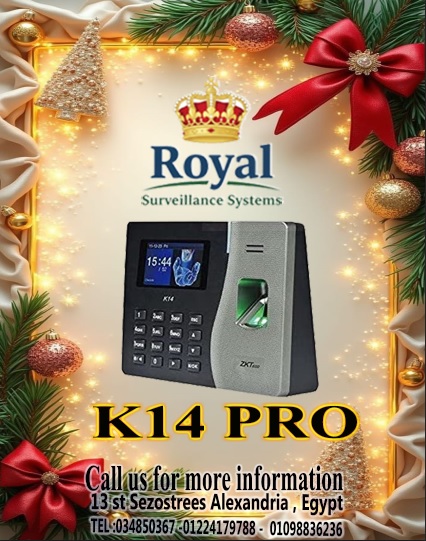 جهاز ZKTeco K14 Pro الحل الأمثل لإنهاء فوضى تسجيل الحضور والانصراف في شركتك بالإسكندرية