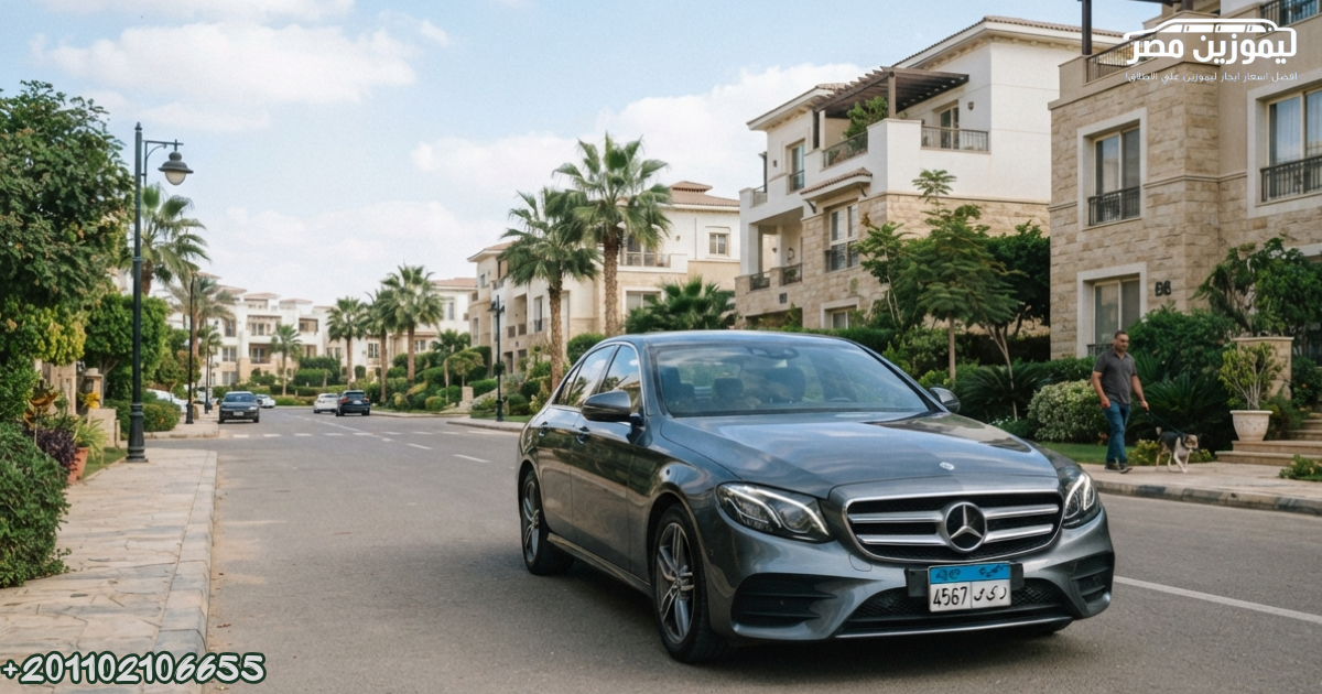 Rent a Mercedes E200 with Chauffeur | New Cairo to the New Administrative Capital