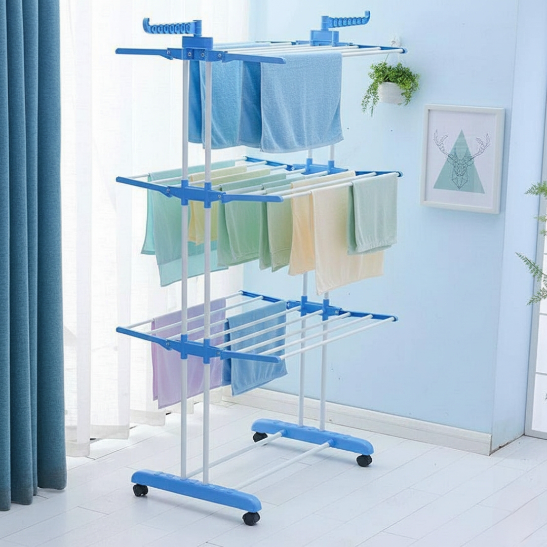  منشر واستاند ملابس 3 دور مستورد من حاجتك عندنا  بارخص سعر في مصر