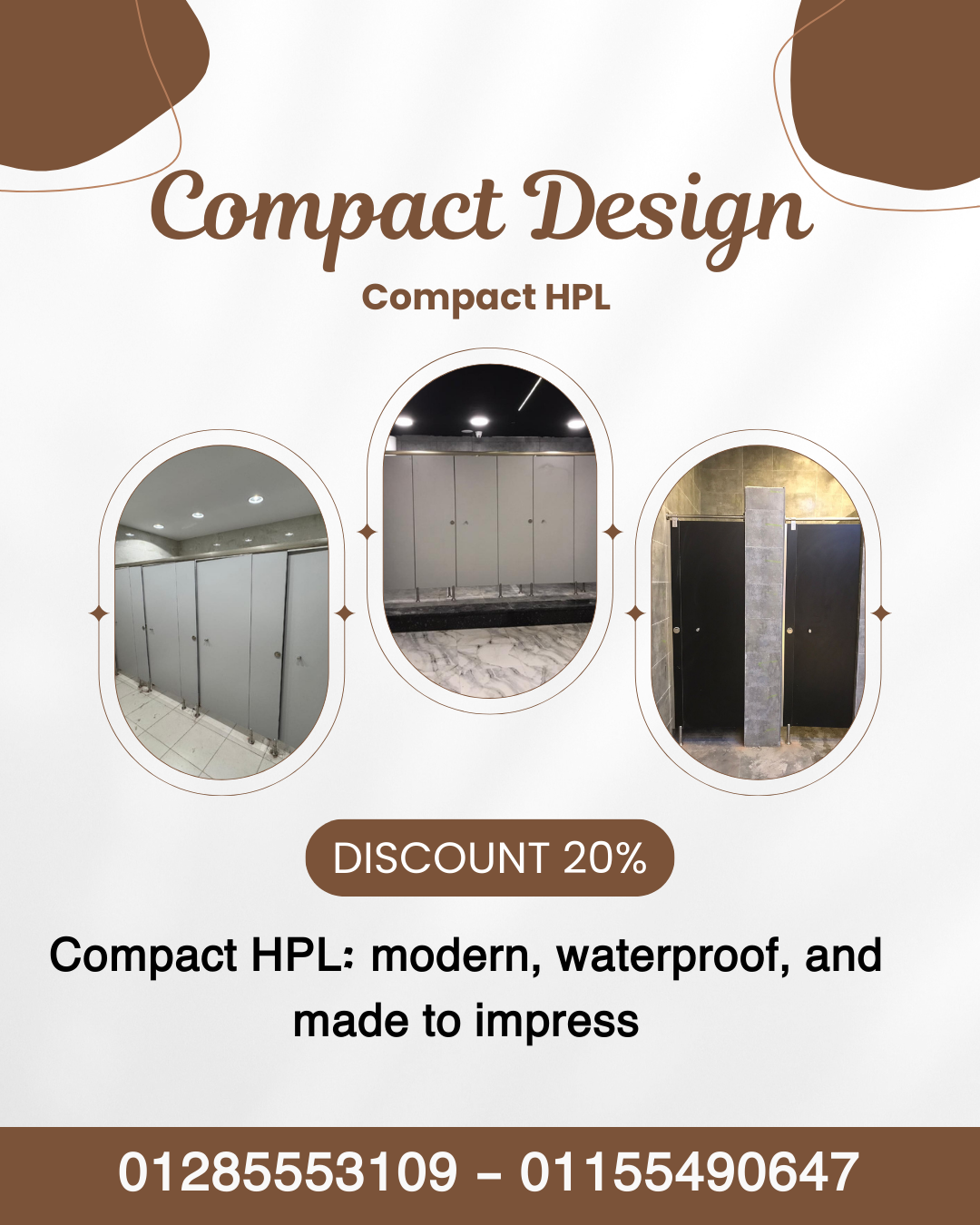 توريد و تركيب الكومباكت HPL  لجميع محافظات مصر و الاكسسوارات استانلس 304