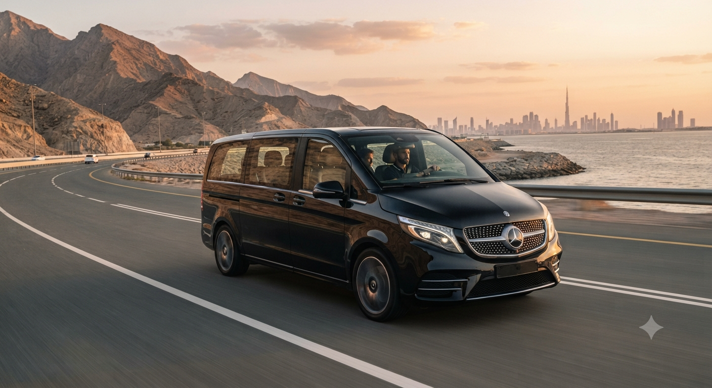 Rental Mercedes V300 Chauffeur Service from Cairo Airport to Tolip North Coast Hotel