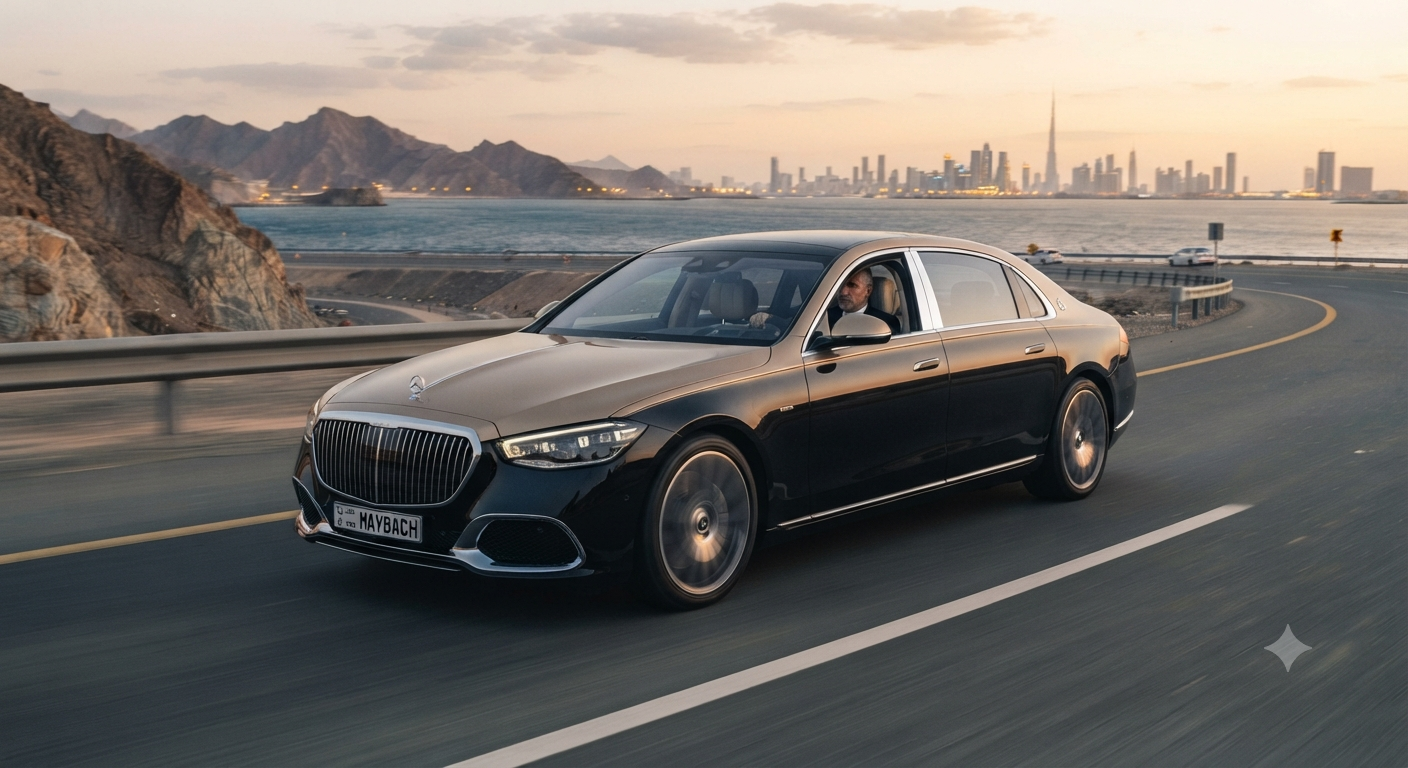 Book a Mercedes ERental MeDrivRental Mercedes-Maybacer from Cairo Airport to Tolip North Coast Hotel