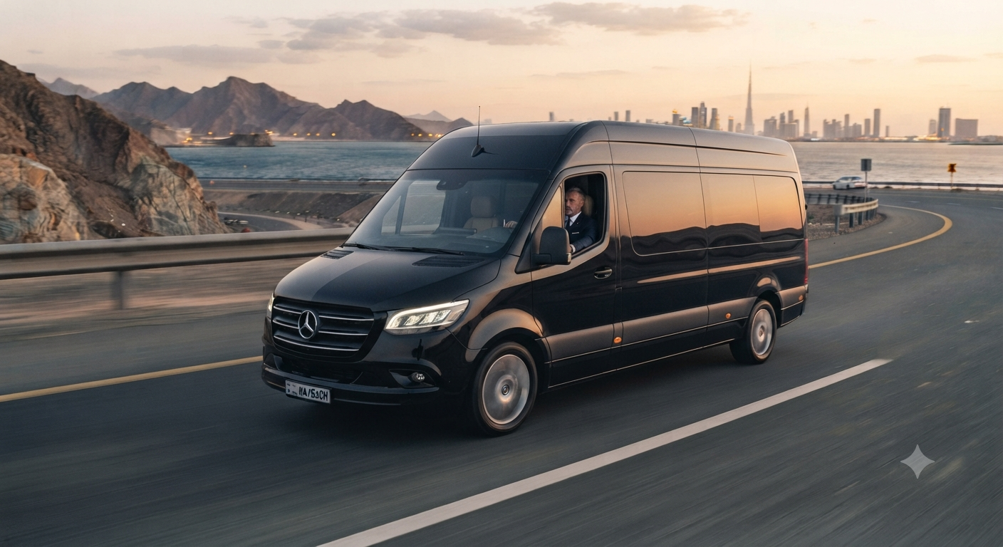 Travel from Cairo Airport to Tolip North Coast Hotel in a Mercedes Sprinter
