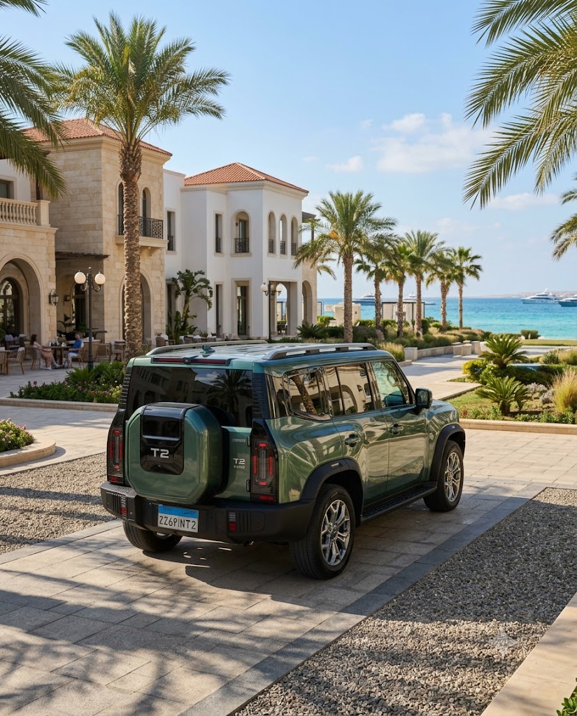 Jetour T2 Rental with Driver from Cairo to North Coast | Alamein & Marassi Transportation