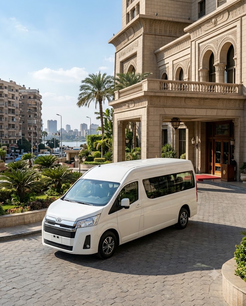 Toyota Hiace Rental with Driver in Cairo | 10–13 Passenger Group Transportation Egypt
