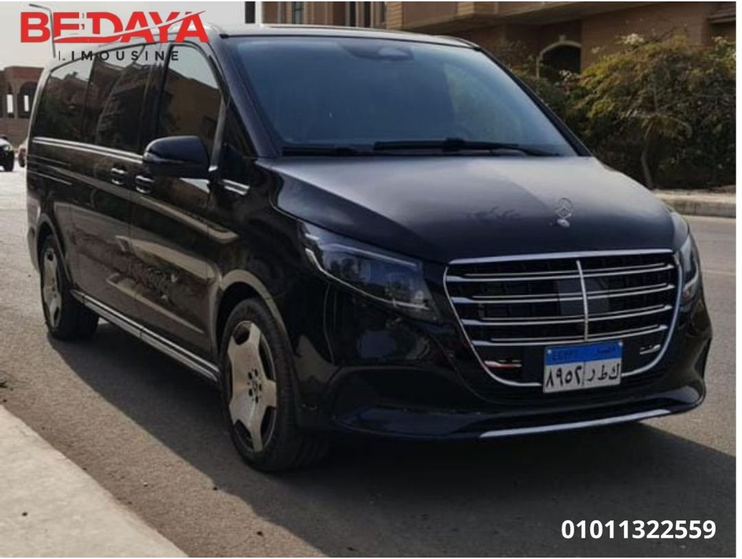 Rent Mercedes V300 Luxury Van with Driver | Cairo Airport to North Coast Direct Transfer