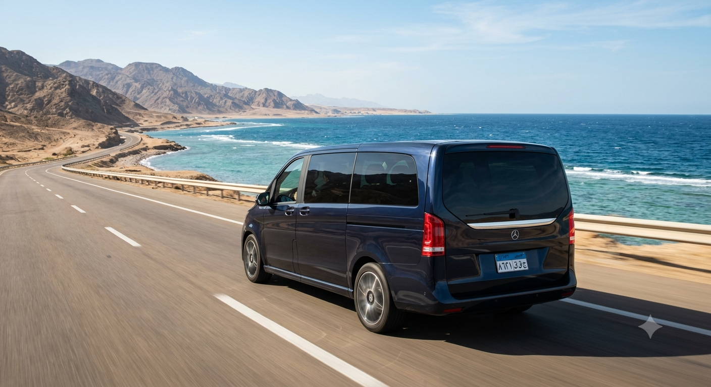 Luxury Mercedes V300 (2026 Model) Chauffeur Service from Cairo Airport to Nuweiba | Tourist Company